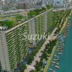Sky Bridge completed at Diamond Lotus Riverside, a luxury condominium in the 8th district of Ho Chi Minh City, a property of Mitsubishi Corporation