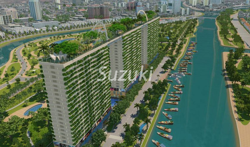 三菱商事胡志明市第八區豪華公寓鑽石蓮花河畔的天橋竣工