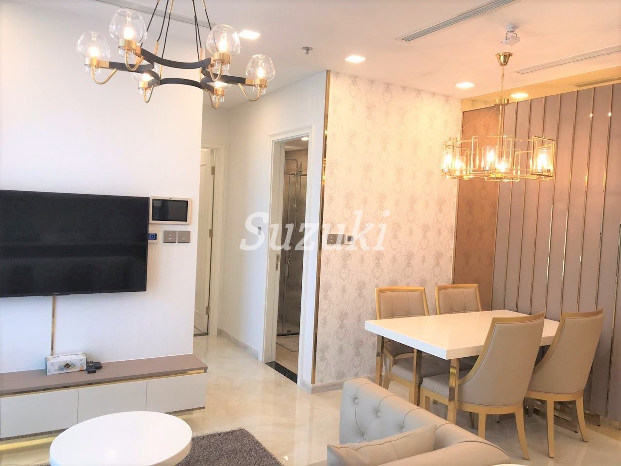 8 minutes walk to Japanese town Le Thanh Ton Street, 2LDK-S102541 of the finest Binhomes Golden River