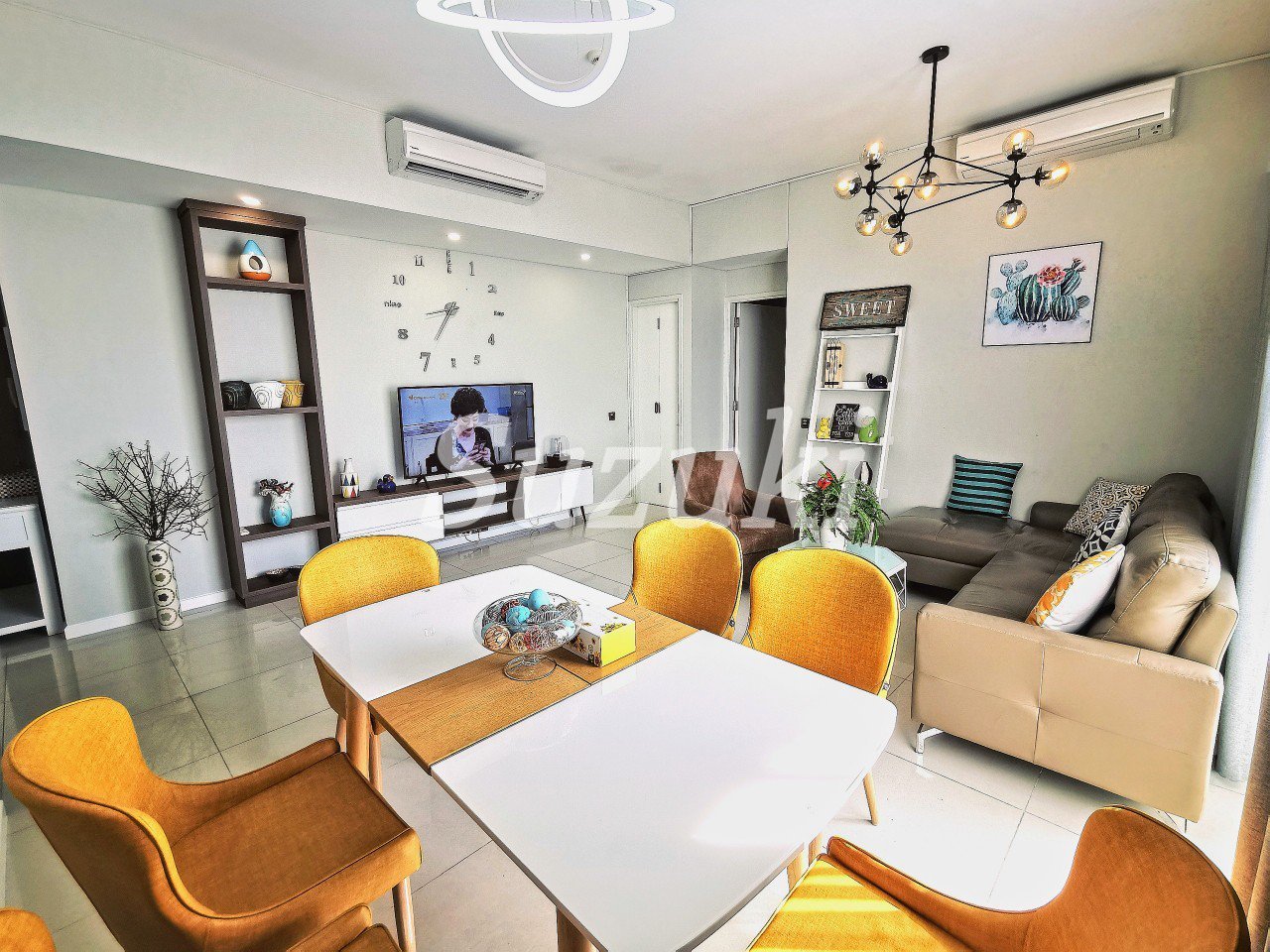 Estella rental apartment in Ho Chi Minh, a stylish 2LDK room (96 square meters) – S201709