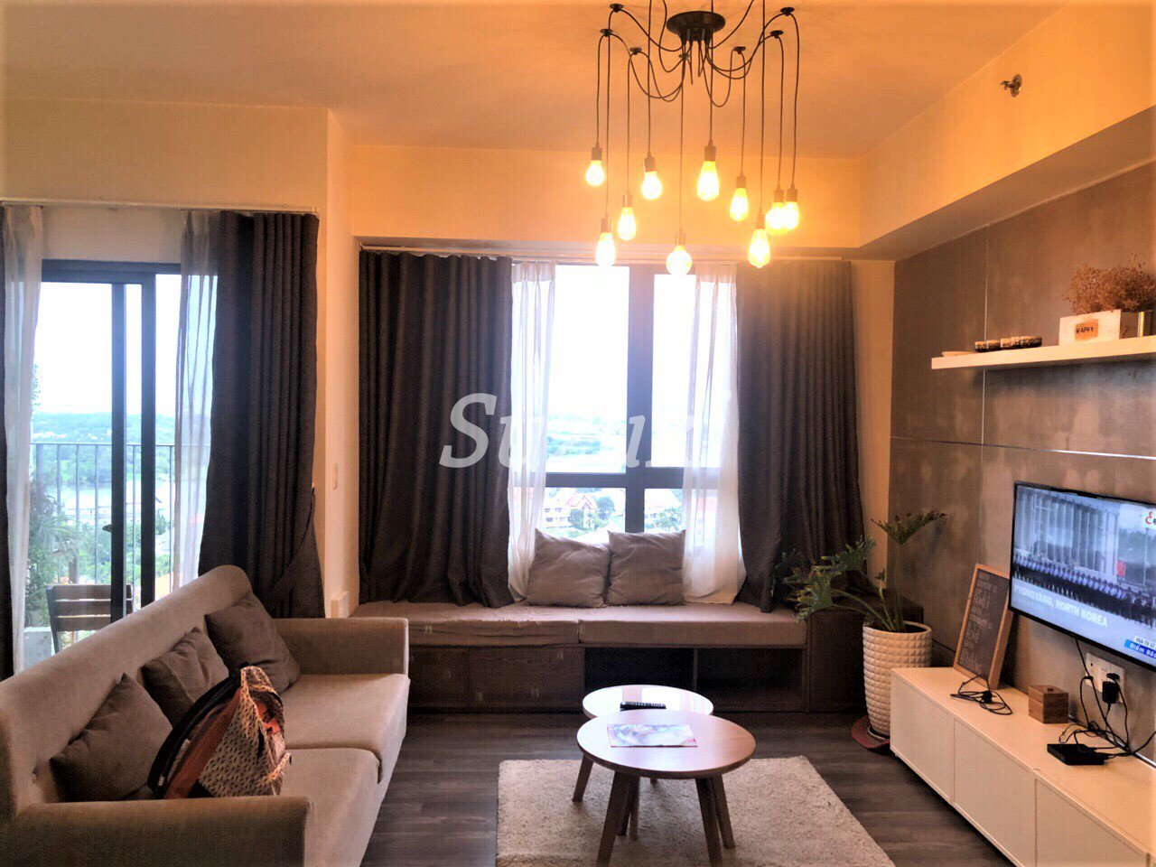 A 2LDK room with a good view of Masteri Thao Dien, a rental apartment in District 2 of Ho Chi Minh City-S2142308