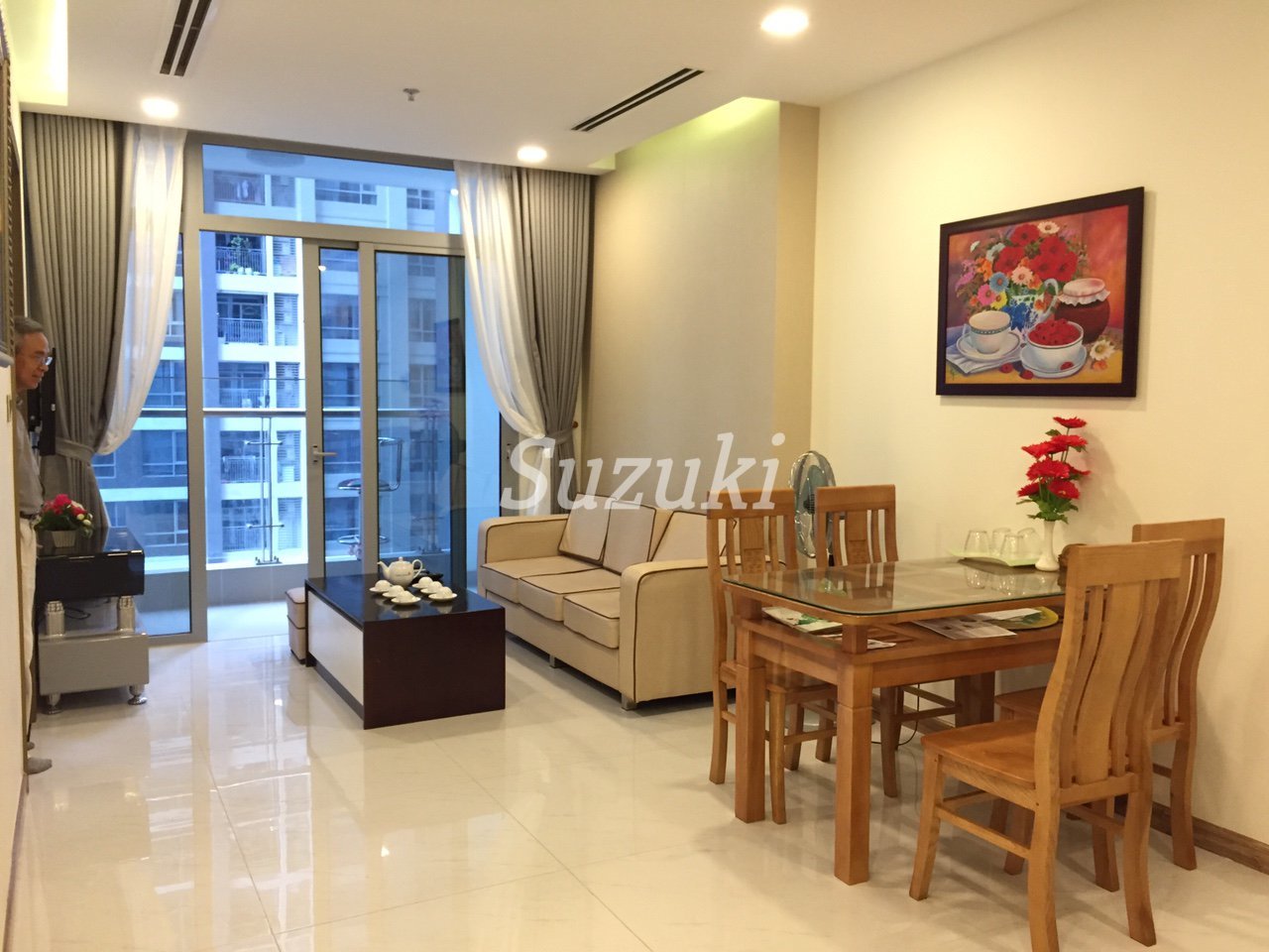 2LDK rental 66 square meters-1100$-ST105P089 | Vinhomes Central Park, condominium with gym and pool