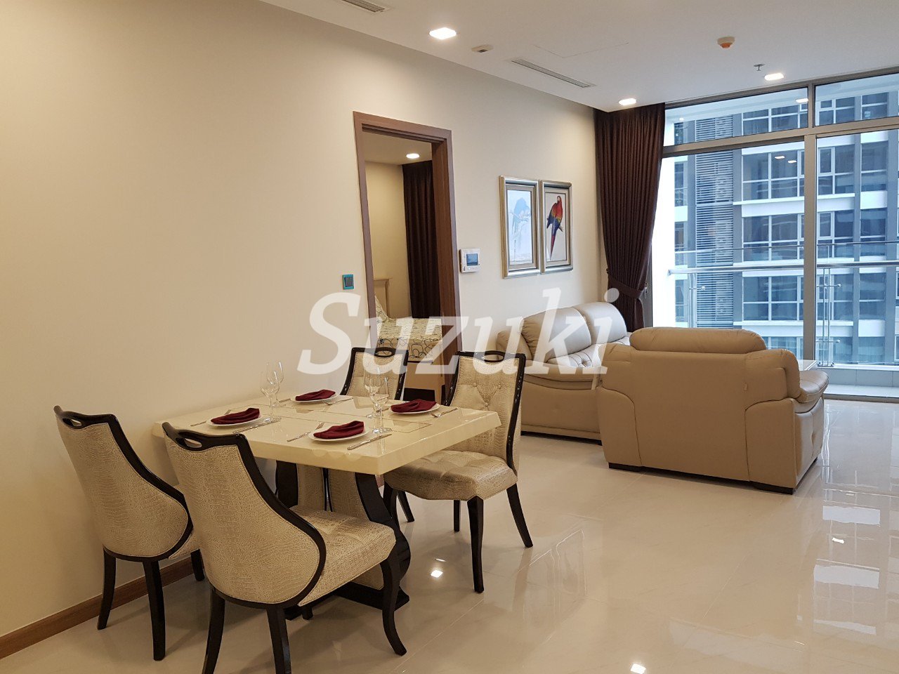 Vinhomes Central Park, a popular apartment among foreigners in Ho Chi Minh | 2LDK rental 82 square meters-1200$-ST105P2678