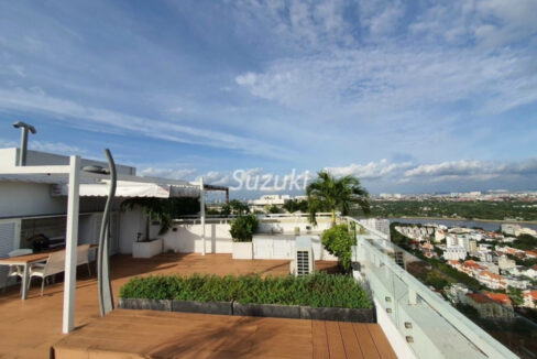 Large Elegant Penthouse Tropic Garden For Rent 8