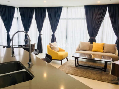 Modern Open Kitchen Apartment In City Garden 5