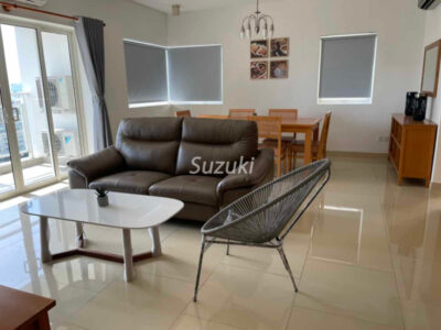 River Garden 2 Bedrooms Apartment For Rent With Light Colored Wooden Furniture8