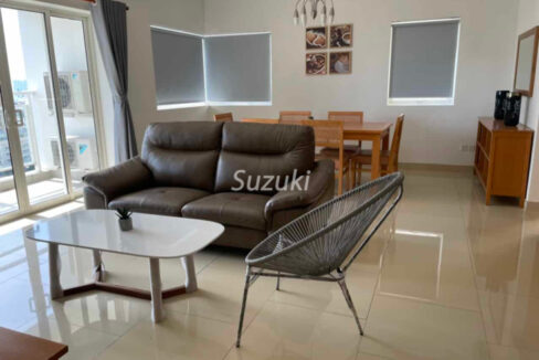 River Garden 2 Bedrooms Apartment For Rent With Light Colored Wooden Furniture8