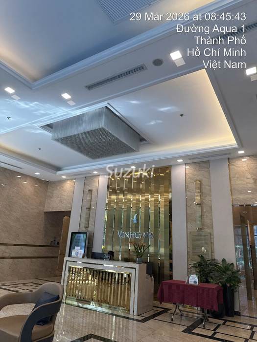 Vinhomes Golden River ゴールデンリバー Aqua 1棟 賃貸案内 ロビー