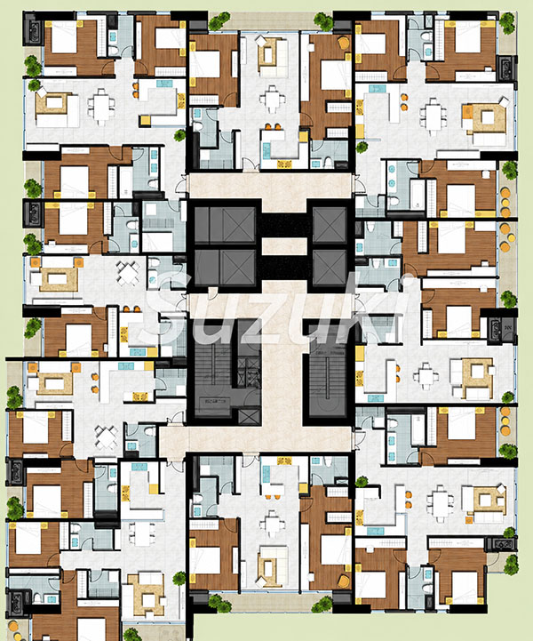 Sơ đồ bố trí Ngọc Trai Thảo Điền