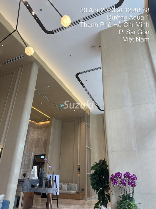 Grand Marina Saigon 引き渡し Aqua 1棟 ロビー