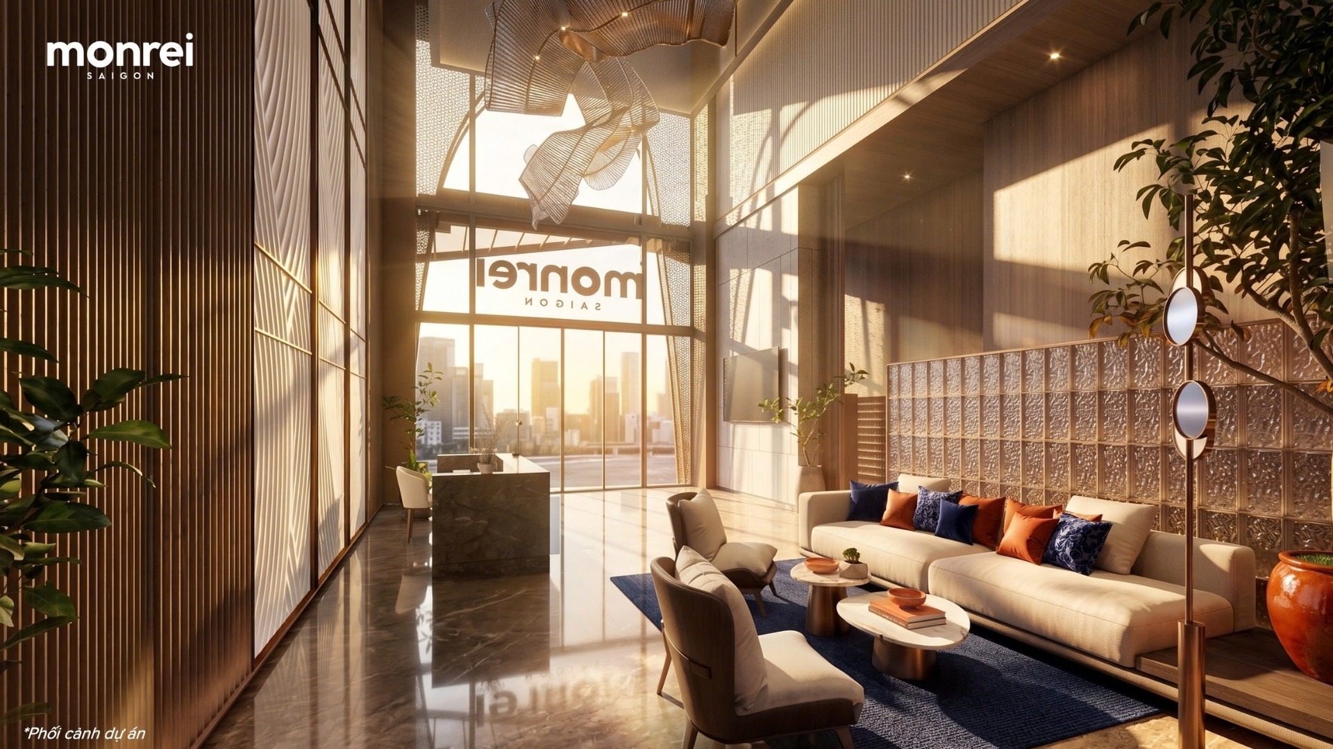 Monrei Saigon Onsen Building Lounge Facility CG